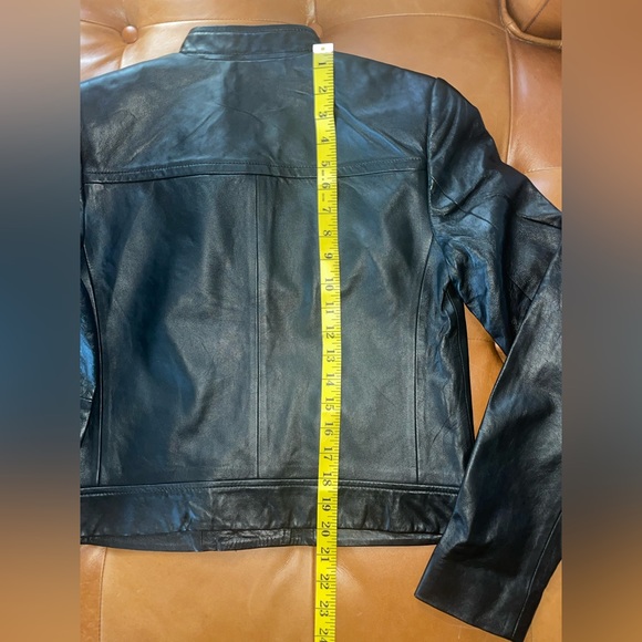 MICHAEL Michael Kors Leather Moto Jacket - Picture 9 of 15